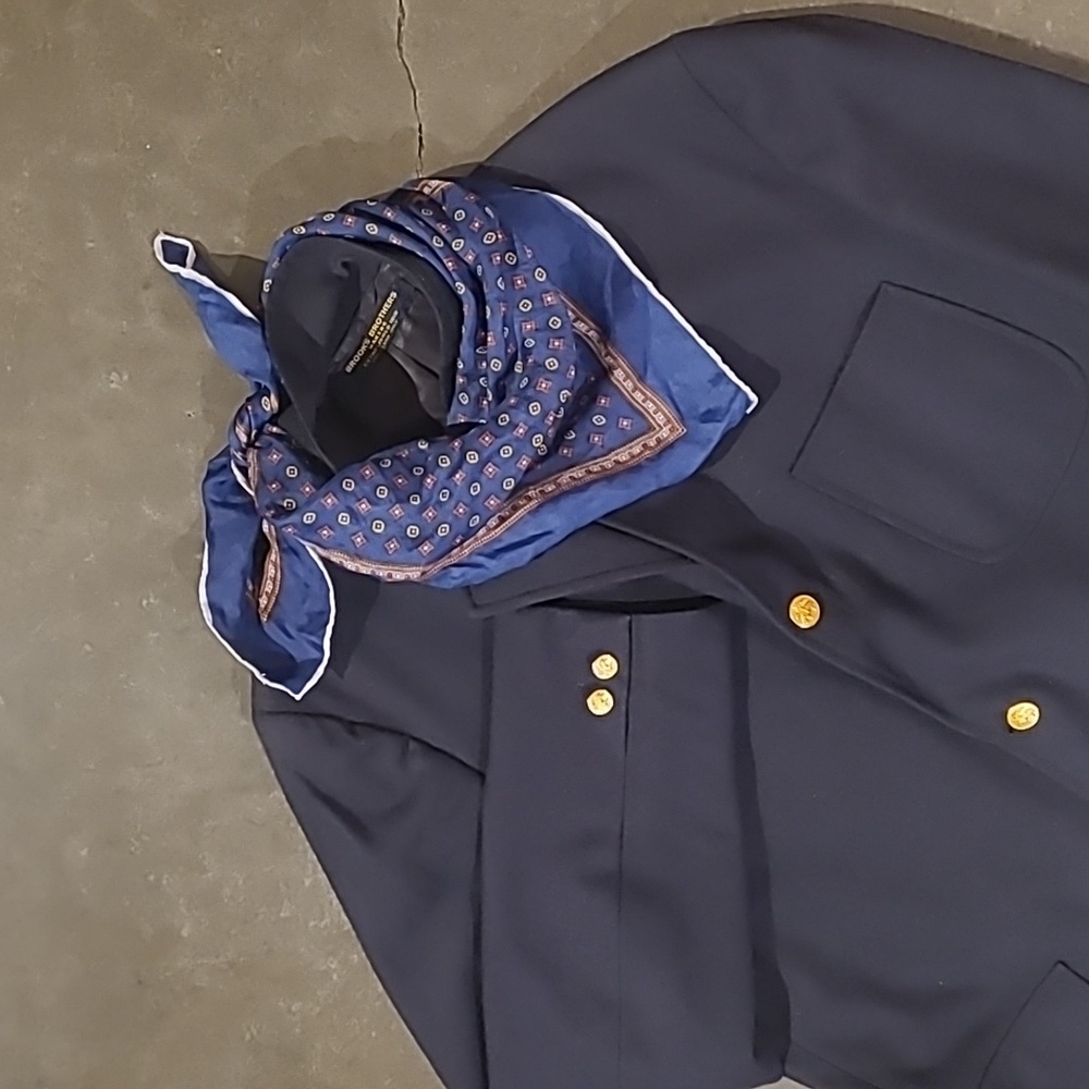 VTG BROOKS BROTHERS CLASSIC 100% WOOL TEXTURED SPORT COAT BLAZER